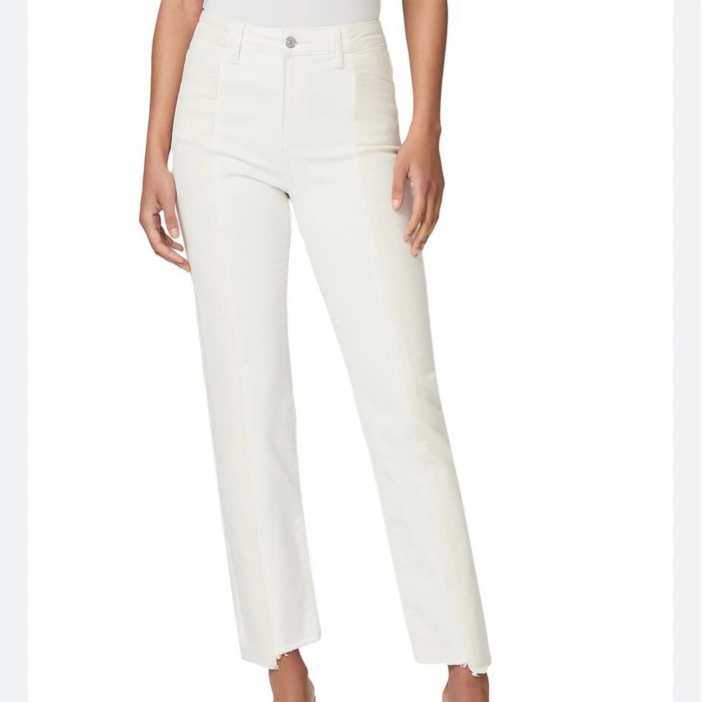 PAIGE Stella High Rise Straight Jeans ECRU 26